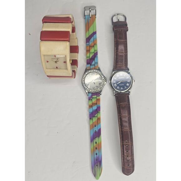 7 Analog Watches Silver Gold Y2k Steampunk Timepiece Gift As Is Project - Picture 5 of 9